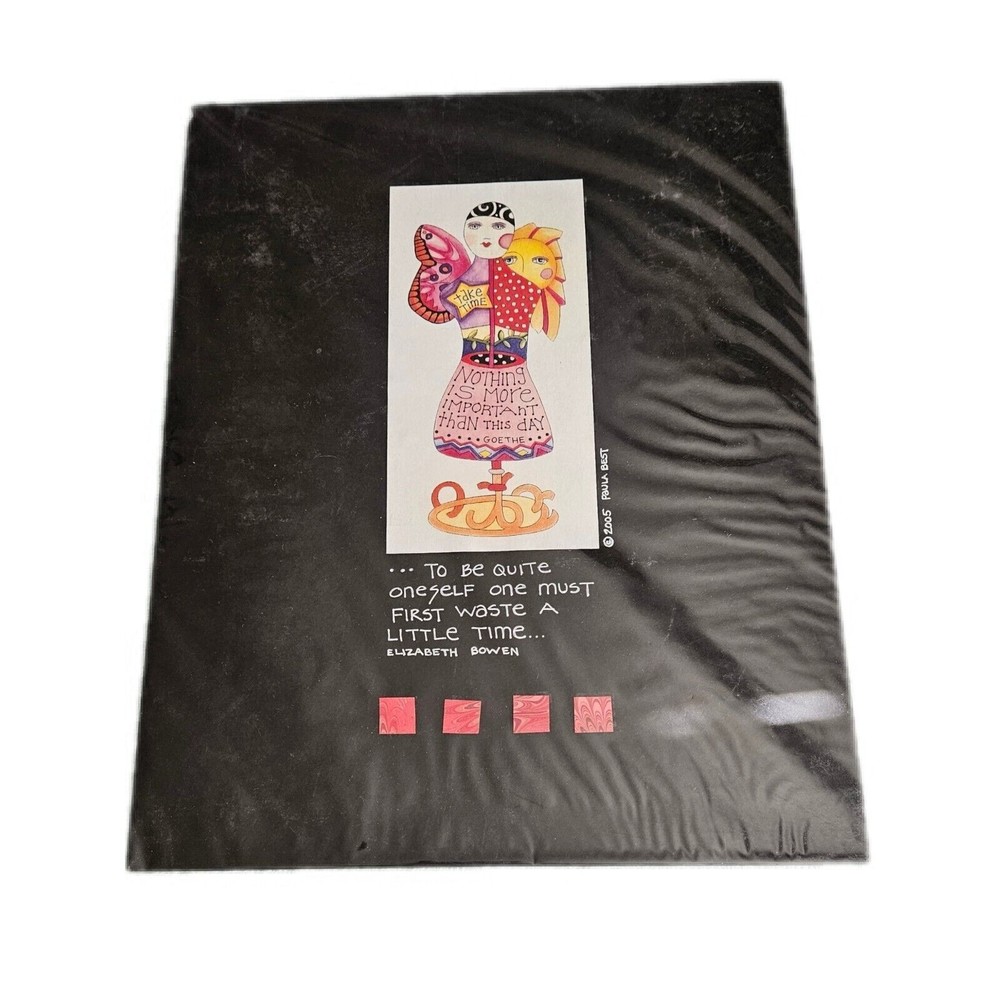 New Sealed Paula Best 2005 Print 3.5X 7 In. Matted w/Quote From Elizabeth Bowen